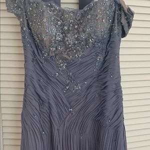 Stunning evening gown with beaded work!